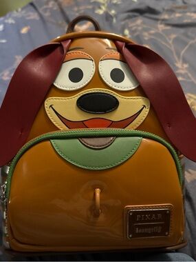 Loungefly Slinky Dog Character Mini Backpack - Orange, Red, Green Accents